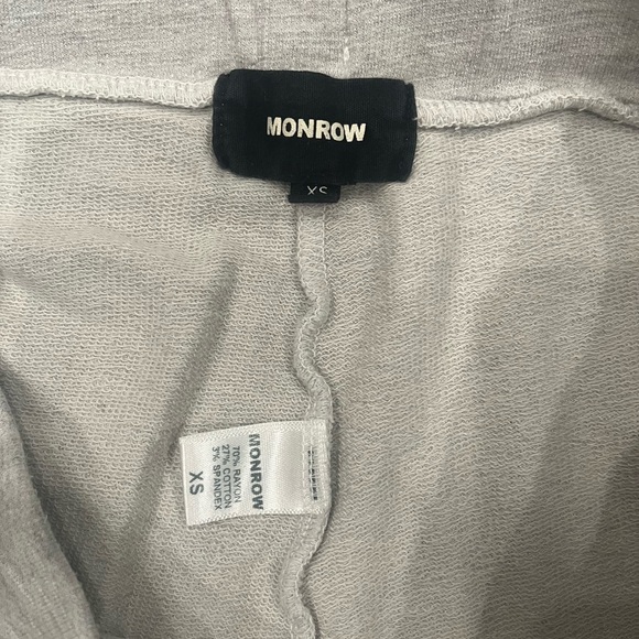 [XS]Monrow Light Gray knit Jogger Sweatpants WMN USA - Picture 2 of 6